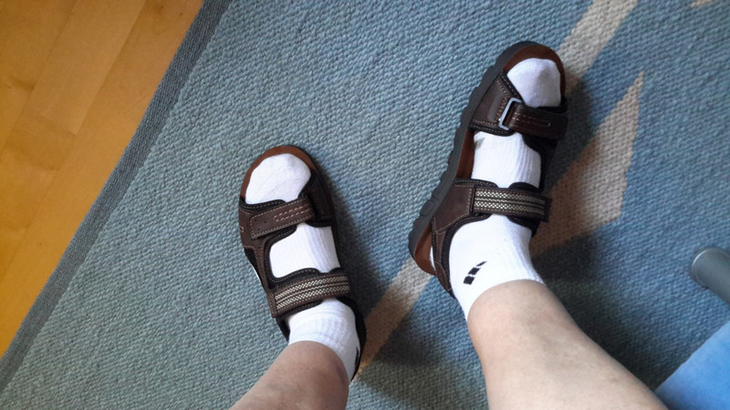 My new leather sandals