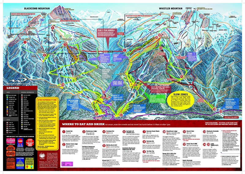 Whistler-Blackcomb trail map