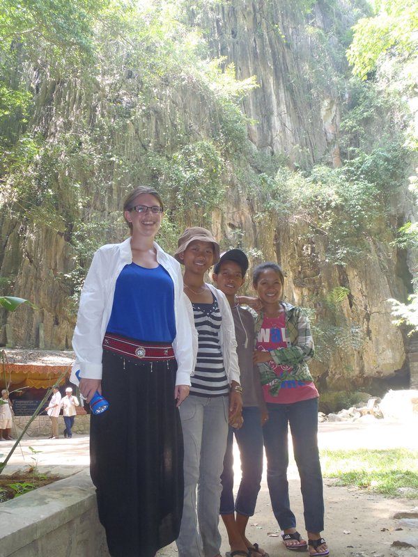 Our tour guides at Kampon Trach Caves