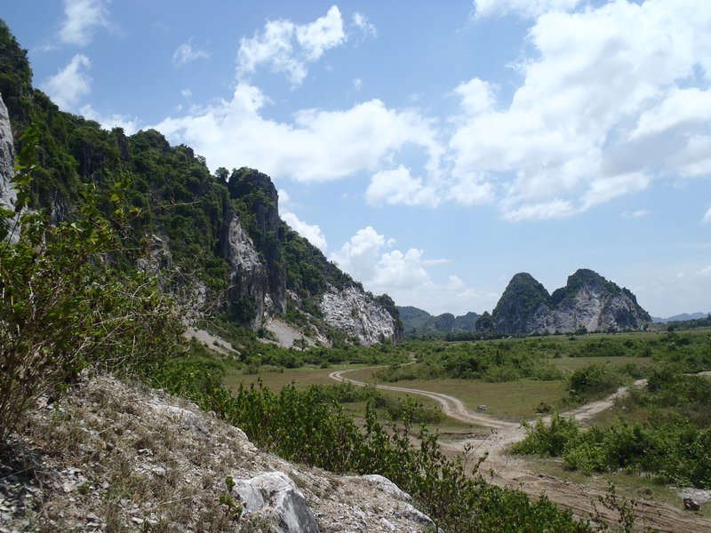 The view from outside of the cave