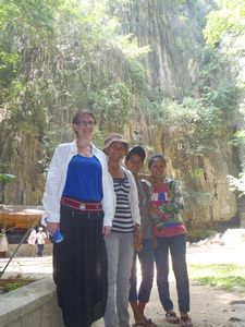 Our tour guides at Kampon Trach Caves