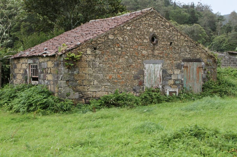 Typical Sao Miguel stone building 