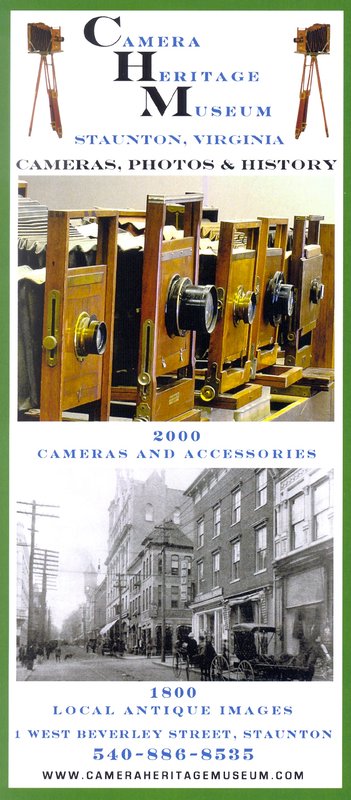 Camera Heritage Museum Flyer