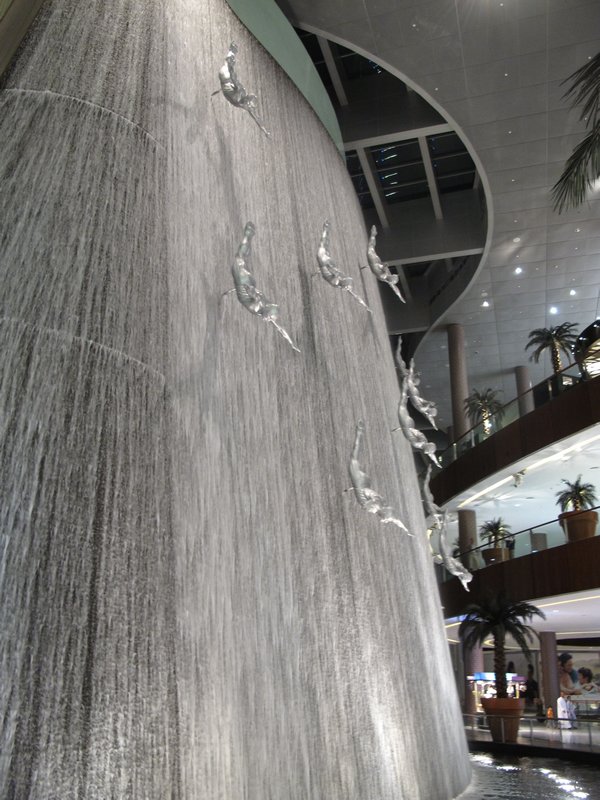 waterfall at the mall