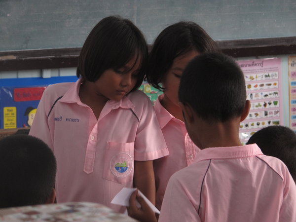 School Children at Fishing Village