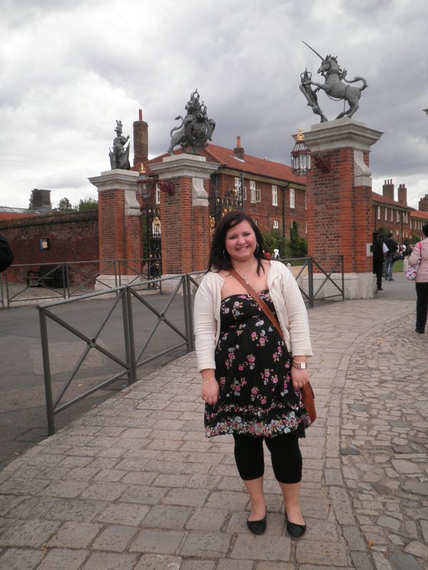 Me outside the gates at Hampton Court