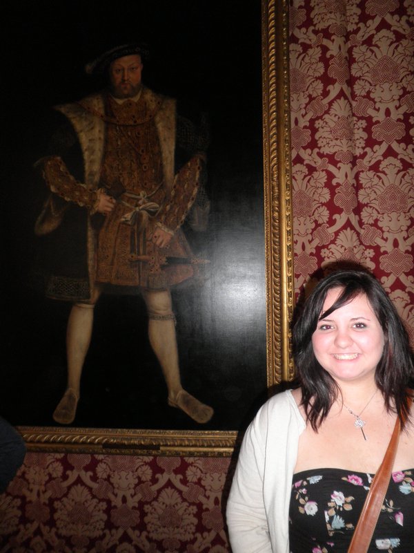 Me with my favourite Henry VIII painting