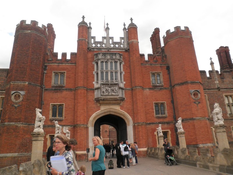The front of Hampton Court