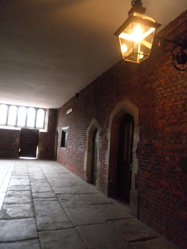Just outside the Tudor kitchens