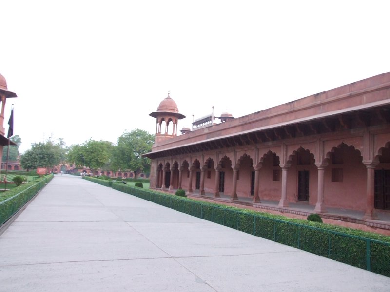 Rooms outside the Taj