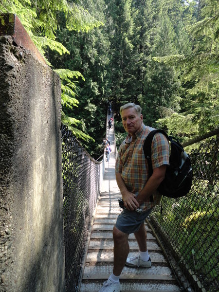 Steve on Suspension Bridge