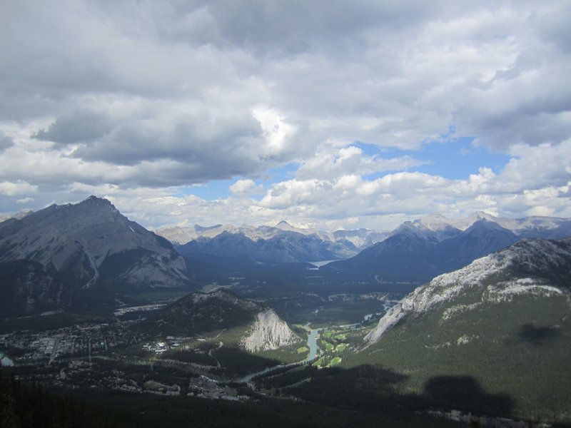 From the top of Sulphur Mountain