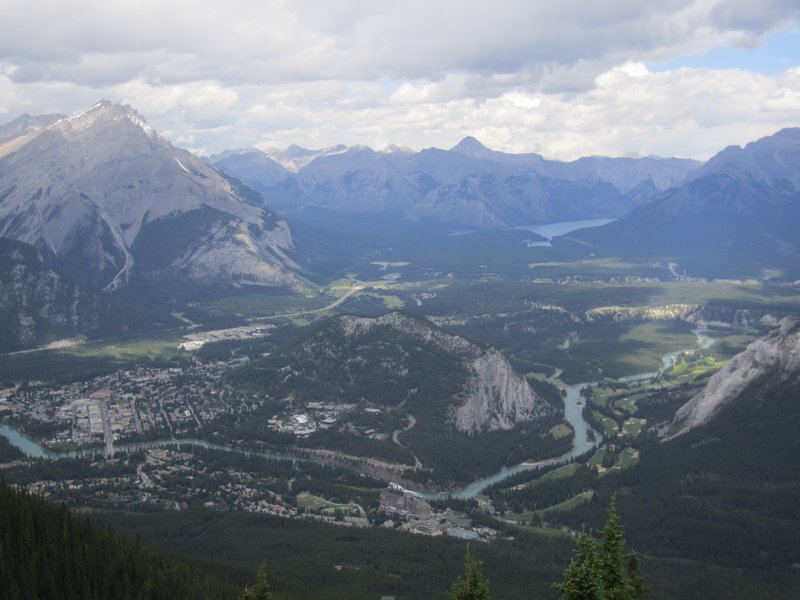 From top of Sulphur Mountain