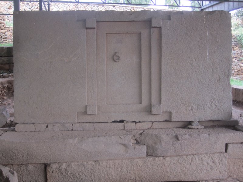 The Stelae Field - carved stone door