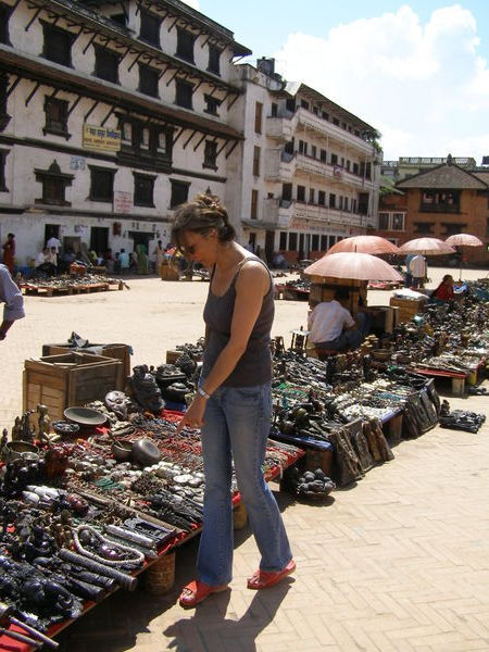 Browsing in Durbar Squre, Kathmandu