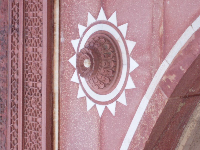 Agra Fort stone detail