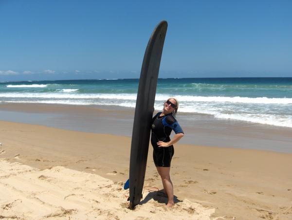 Me and my surfboard