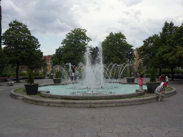 city hall fountain