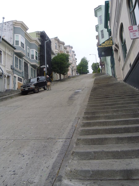very steep streets
