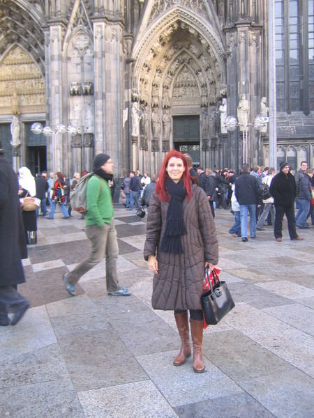 Na entrada do Duomo