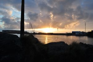 sunset in Haugesund
