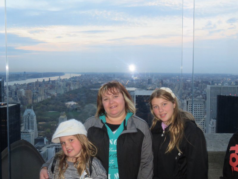 Looking towards Central Park from Rockefeller Centre