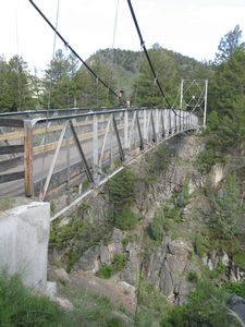 foot bridge at end of hike