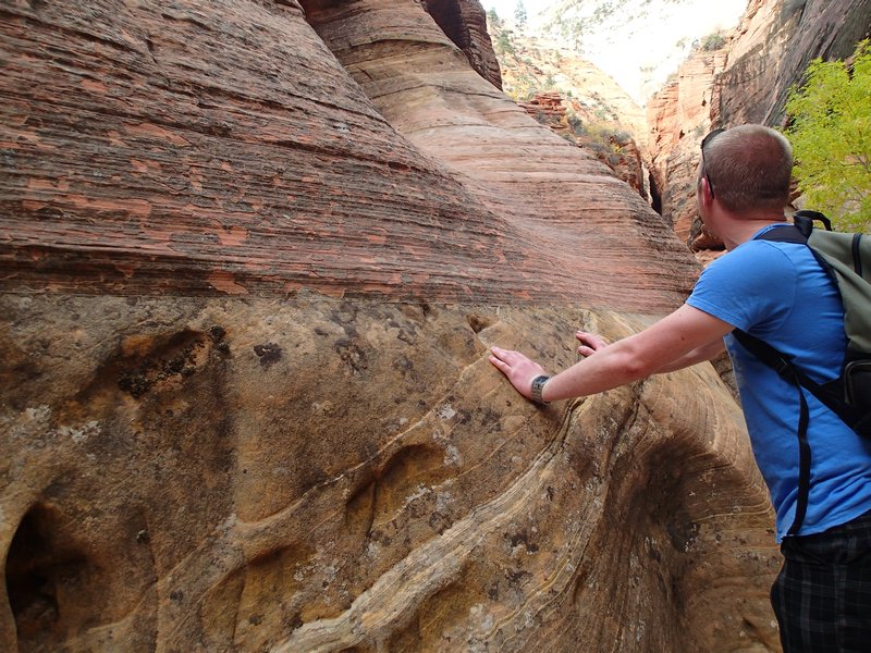 Strange rock formation layers