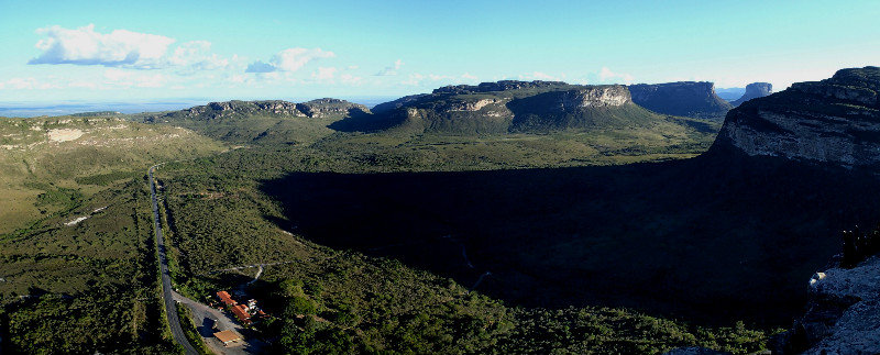 Great panoramic of the Chapada Diamantina ranges