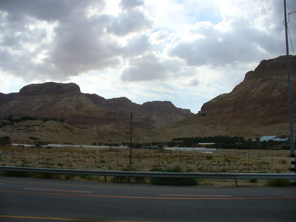 desert mountains around dead sea