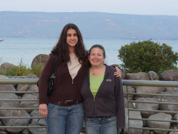 me and lisa at Sea of Galilee