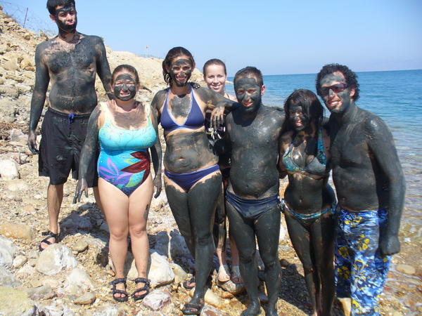 covered in Dead Sea mud!