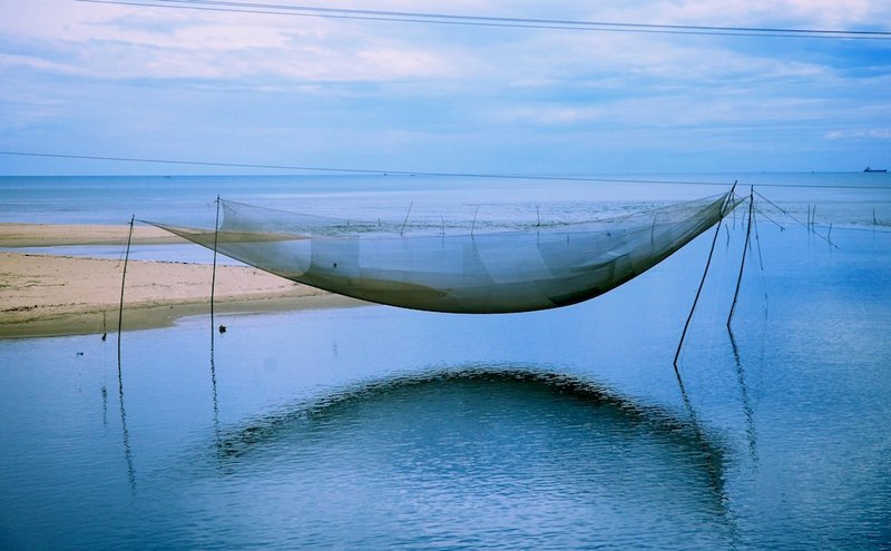 Fishing nets near to Da Nang