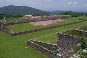 One of the ball courts at Xochicalco