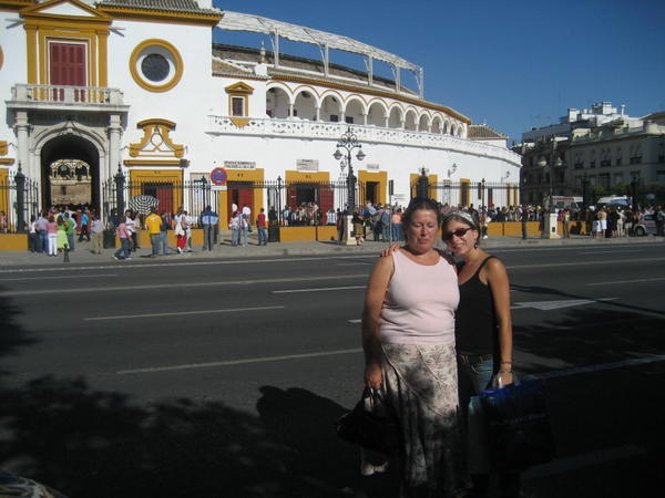 outside the plaza de toros