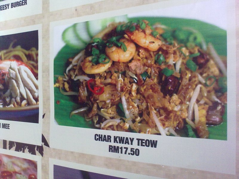RM17.90 for a plate of fried noodles..