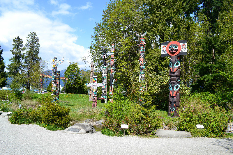 Aboriginal Totem poles 