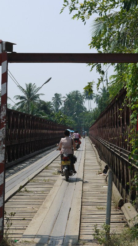 One of the main bridges over the Mekong