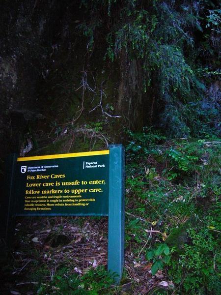 Cave Trail Sign