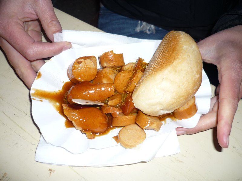 My first curry wurst!