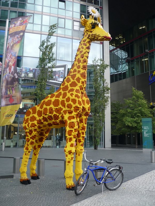 My hot wheels & a big lego giraffe!
