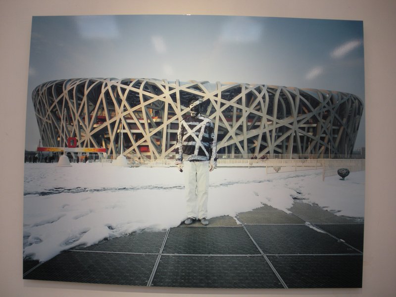 Bird's Nest from the Olypmics, with "The Invisible Man"
