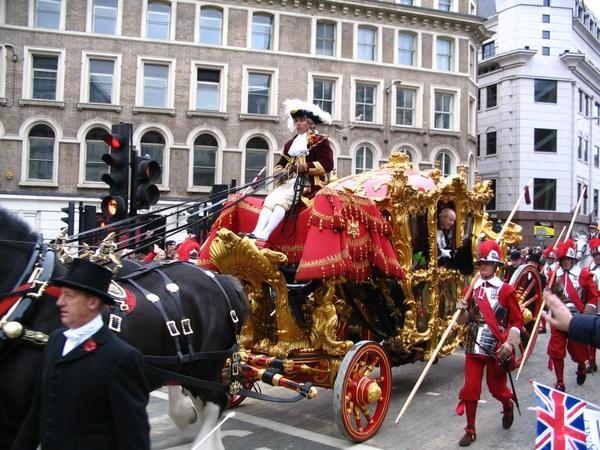 Solid gold Lord Mayors carriage