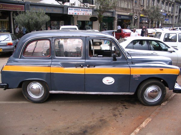 Our private taxi in Nairobi