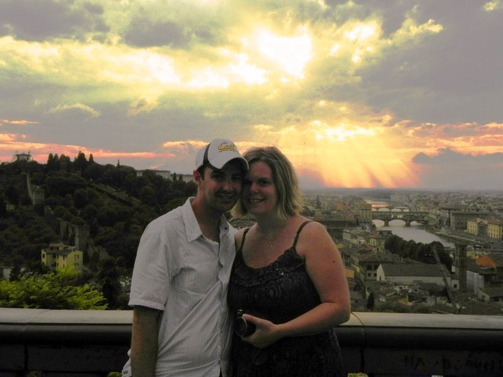 Steve & I at the sunset in florence