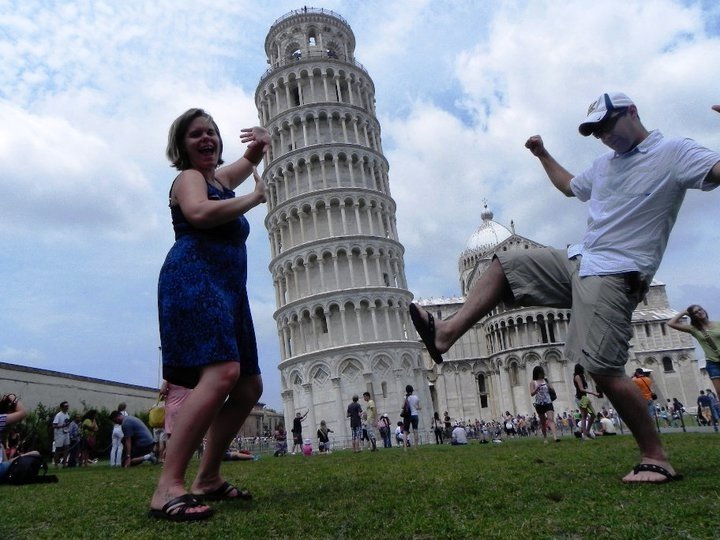 Steve & I at the leaning tower