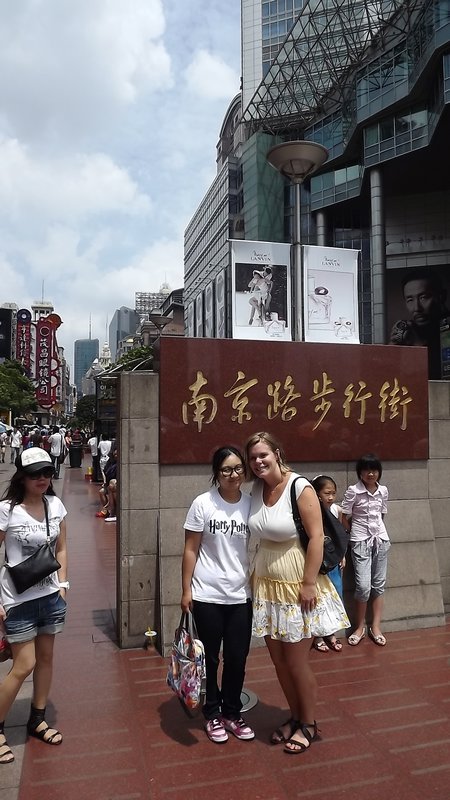 Naomi & I at the entrance to Nanjing
