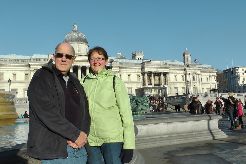 Marty and Susan In Trafalgar Square