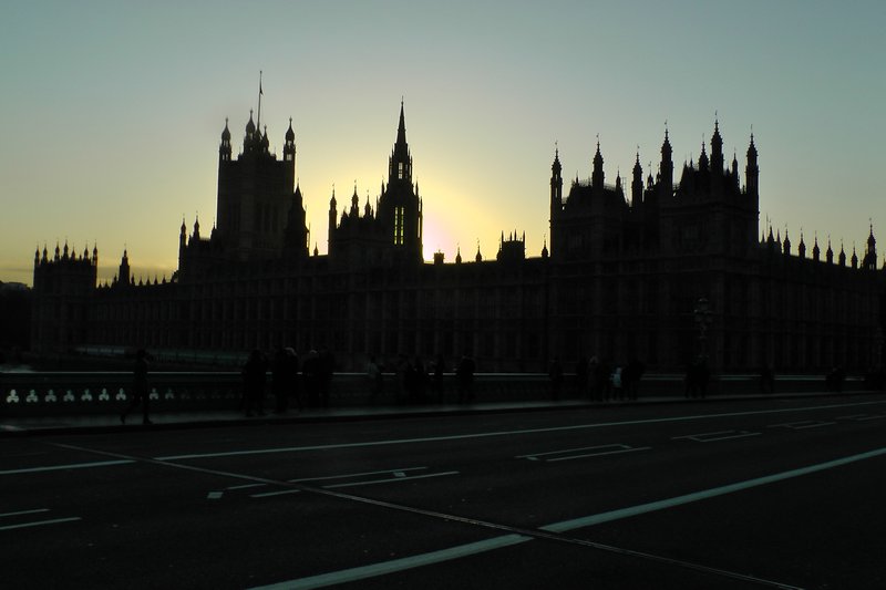 House of Parliament At Sunset