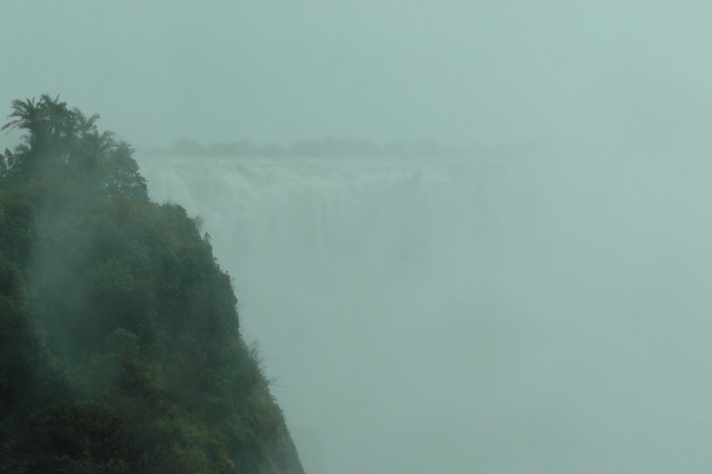 The Falls And Mist From Zambia